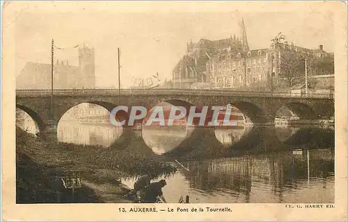 Ansichtskarte AK Auxerre Le Pont de la Tournelle