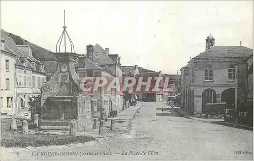 REPRO La Roche-Guyon (Seine et Oise) La Place de l'Eau