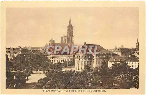 Cartes postales Strasbourg Vue prise de la Place de la Republique