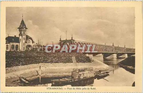 Cartes postales Strasbourg Pont du Rhin pres de Kehl