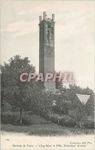 Ansichtskarte AK Environs de Tours Cinq Mars la Pille Monument Romain