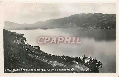 Moderne Karte Aix les Bains Lac du Bourget Vue prise d'Hautecombe