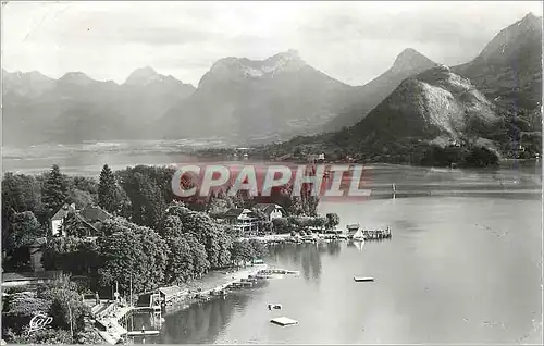 Moderne Karte Lac d'Annecy Baie de Talloires