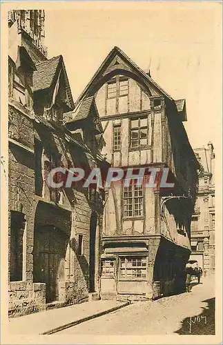 Ansichtskarte AK Rouen (Seine Inferieur) La Douce France Vieilles Maisons rue Romain