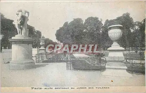 Cartes postales Paris Allee Centrale du Jardin des Tuileries