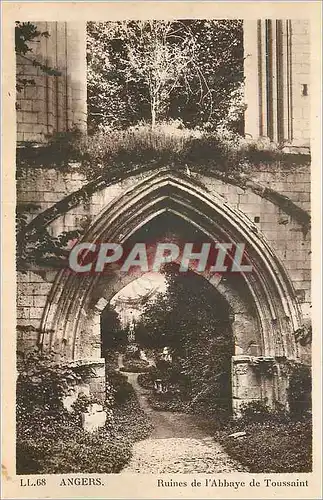 Cartes postales Angers Ruines de l'Abbaye de Toussaint