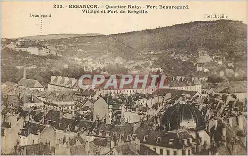 Cartes postales Besancon Quartier Ruty Fort Beauregard village et Fort de Bregille