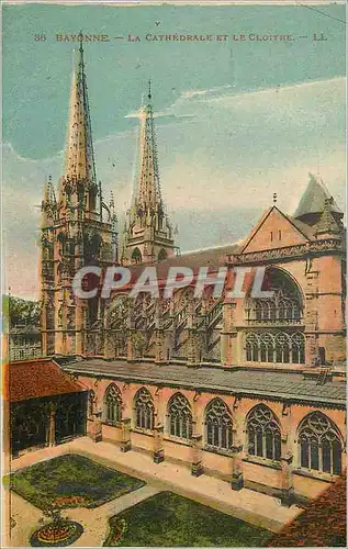 Cartes postales Bayonne La Catheddrale et le Cloitre