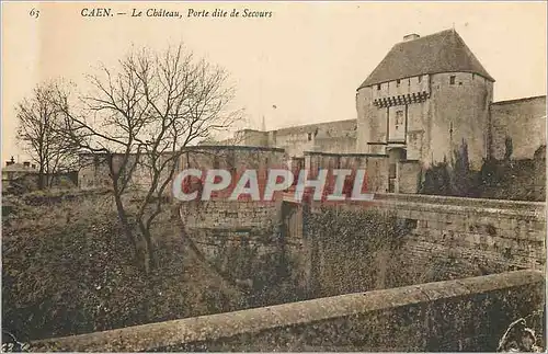 Cartes postales Caen Le Chateau Porte dite de Secours