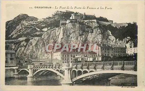 Cartes postales Grenoble Le Pont de la Porte de France et les Forts