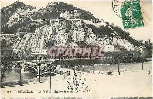 Cartes postales Grenoble Le Pont de l'Esplanade et les Forts
