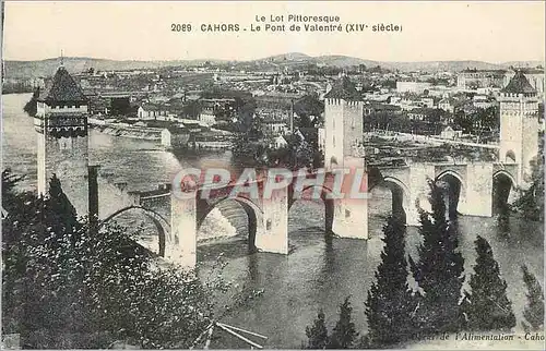 Cartes postales Cahors Le Lot Pittoresque Le Pont de Valentre (XIVe Siecle)