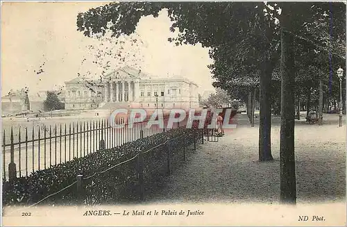 Ansichtskarte AK Angers Le Mail et le Palais de Justice