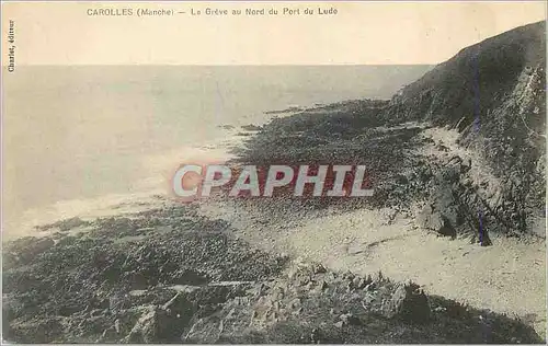 Ansichtskarte AK Carolles (Manche) Le Greve au Nord du Port du Lude