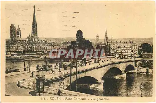 Ansichtskarte AK Rouen Pont Corneille Vue Generale