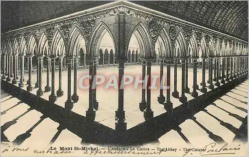 Cartes postales Le Mont Saint Michel L'Abbaye Le Cloitre