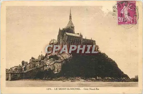 Cartes postales Le Mont Saint Michel Cote Nord Est