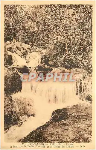 Ansichtskarte AK Mortain Vallee de la Cance le haut de la Petite Cascade et le Pont du Diable