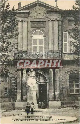 Ansichtskarte AK Aix en Provence La Faculte de Droit Monument Peiresc