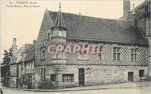 Cartes postales Verneuil (Eure) Vieille Maison Rue du Canon