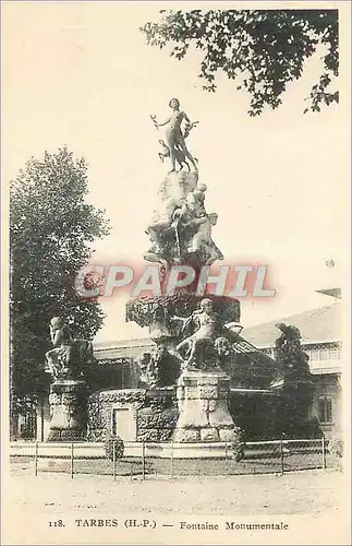 Ansichtskarte AK Tarbes (H P) Fontaine Monumentale