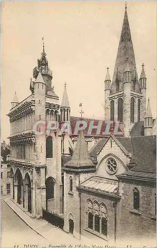 Cartes postales Dijon Ensemble de l'Eglise Notre Dame