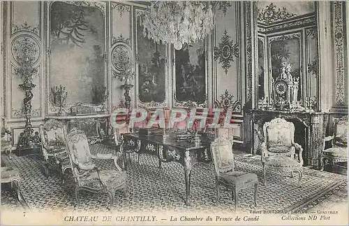 Cartes postales Chateau de Chantilly la Chambre du Prince de Conde