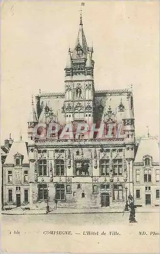 Cartes postales Compiegne l'Hotel de Ville