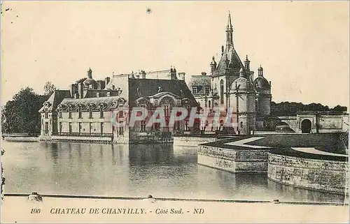 Cartes postales Chateau de Chantilly Cote Sud