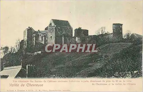 Cartes postales Vallee de Chevreuse Vue generale des ruines du ch�teau ancienne forteresse royale