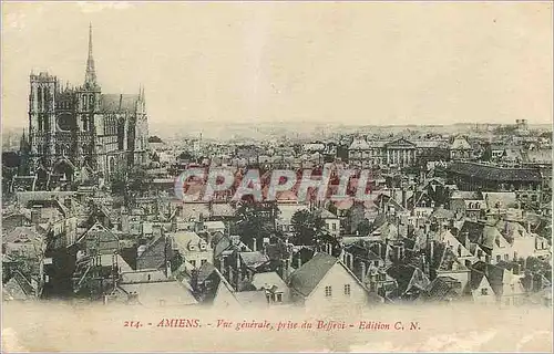 Cartes postales Amiens Vue Generale Prise du Beffroi
