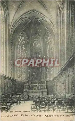 Cartes postales Fecamp Eglise de l'Abbaye Chapelle de la Vierge
