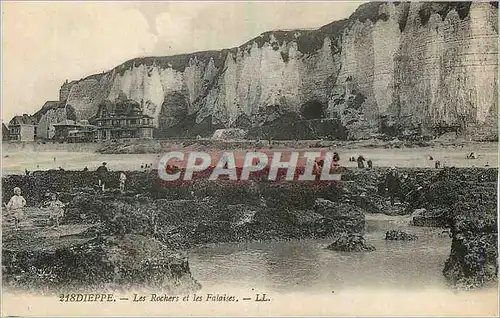 Ansichtskarte AK Dieppe les Rochers et les Falaises