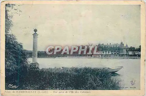 Cartes postales Palais de Rambouillet (S et O) Vue prise de l'Ile des Colonnes
