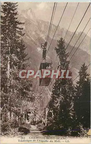 Cartes postales Chamonix Mont Blanc Teleferique de l'Aiguille du Midi