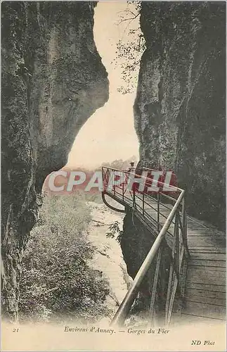 Cartes postales Environs d'Annecy Gorges du Fier