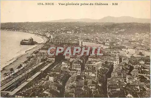 Cartes postales Nice Vue Generale prise du Chateau