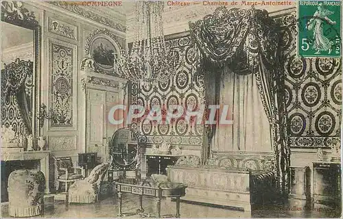 Ansichtskarte AK Compiegne Chateau Chambre de Marie Antoinnette