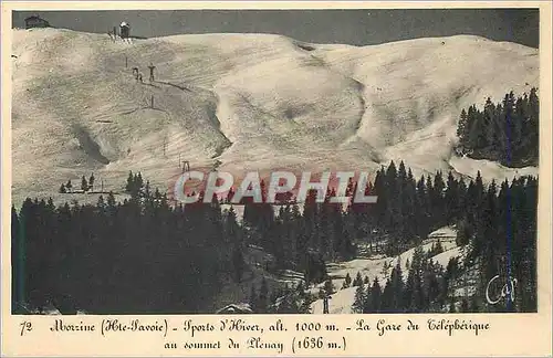 Ansichtskarte AK Morzine (Hte Savoie) Sports d'Hiver alt 1000 m La Grace du Telepherique