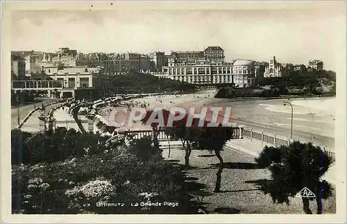 Moderne Karte Biarritz La Grande Plage