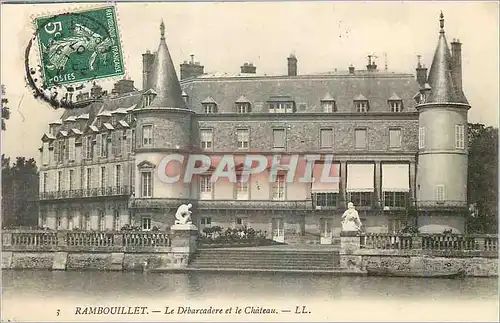 Cartes postales Rambouillet Le Debarcadere et le Chateau