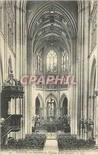 Ansichtskarte AK Dieppe Interieur de l'Eglise Saint Jacques