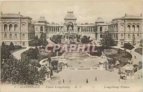 Cartes postales Marseille Palais Longchamp