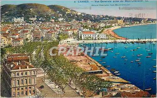 Cartes postales Cannes Vue Generale prise du Mont Chevaller