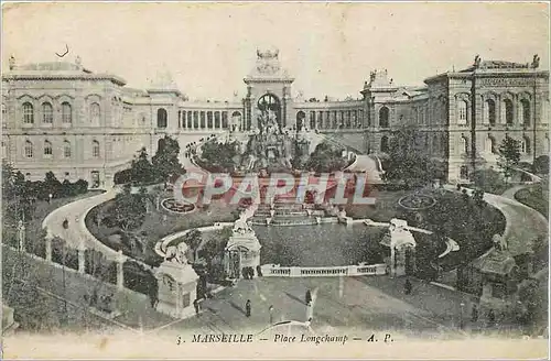 Cartes postales Marseille Place Longchamp