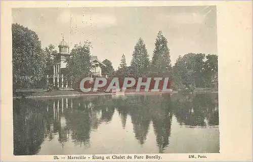 Ansichtskarte AK Marseille Etang et Chalet du Parc Borelly