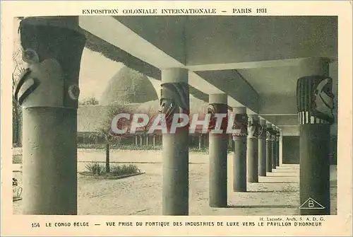 Cartes postales Paris Exposition Coloniale Internationale Vue prise du Portique des Industries de Luxe vers le P