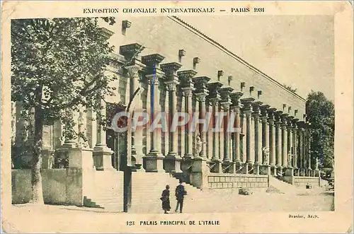Cartes postales Paris Exposition Coloniale Internationale Palais Principal de l'Italie