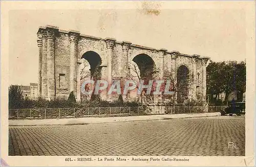 Ansichtskarte AK Reims La Porte Mars Ancienne Porte Gallo Romaine