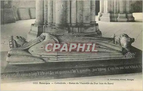 Cartes postales Bourges Cathedrale Statue du Mausolee du Duc Jean de Berry